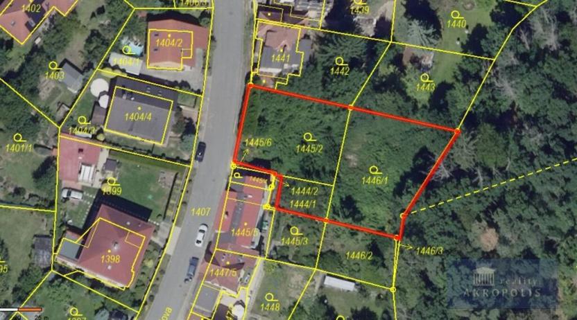 Prodej pozemku pro bydlení, Praha - Kunratice, Strouhalova, 934 m2