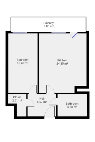 Pronájem bytu 2+kk, Praha - Uhříněves, K Netlukám, 53 m2