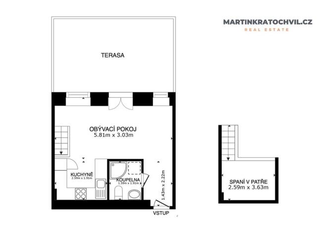 Prodej bytu 1+kk, Praha - Bubeneč, Korunovační, 52 m2