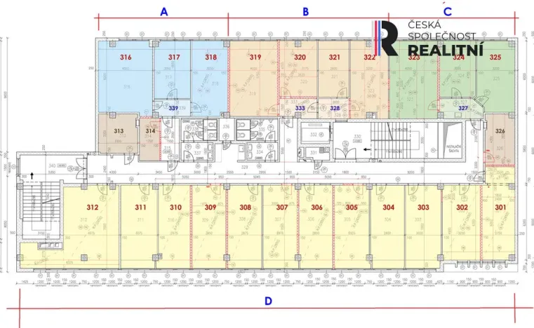 Pronájem kanceláře, Zlín, Kvítková, 82 m2