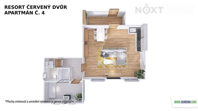 Prodej bytu 1+kk, Rapotín, Výzkumníků, 52 m2