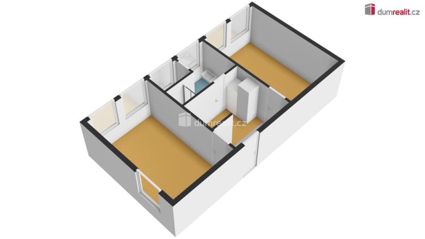 Pronájem bytu 2+kk, Bukovany, 41 m2