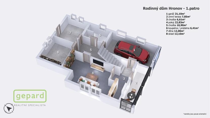 Prodej vily, Hronov, Karoliny Světlé, 340 m2