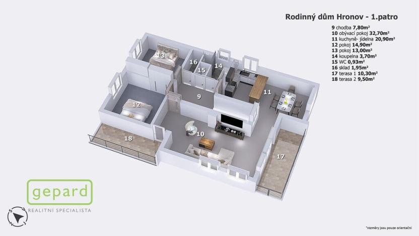 Prodej vily, Hronov, Karoliny Světlé, 340 m2