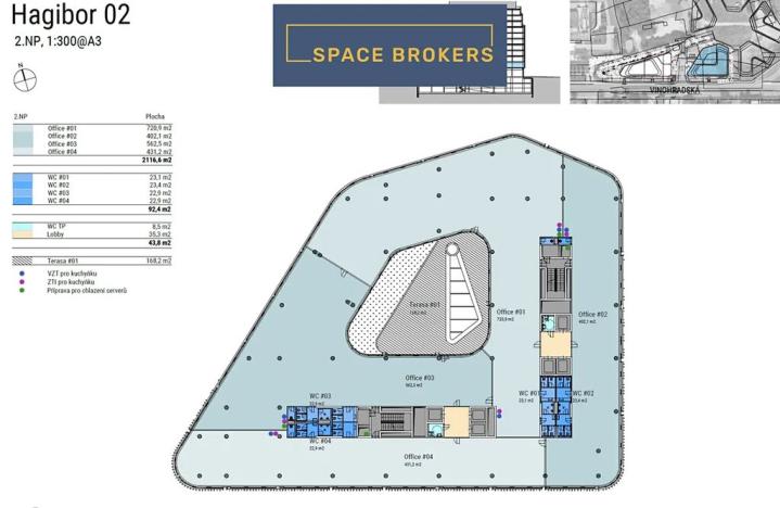 Pronájem kanceláře, Praha - Strašnice, Vinohradská, 1850 m2