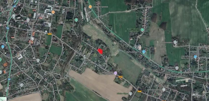 Prodej pozemku pro bydlení, Jiříkov, Fibichova, 1414 m2