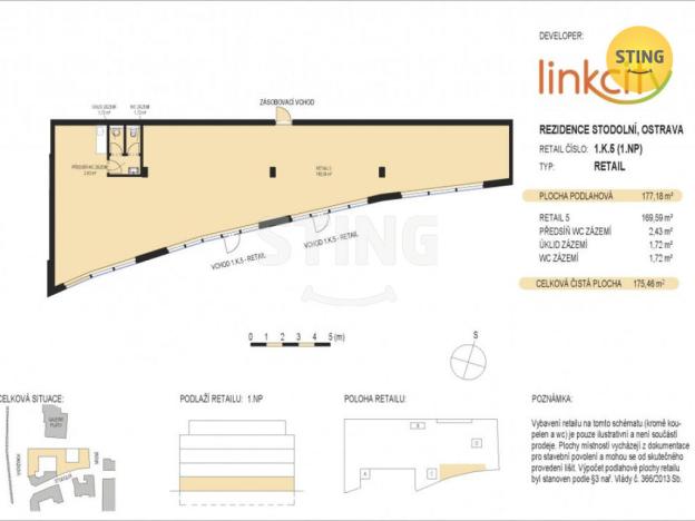 Prodej obchodního prostoru, Ostrava, Stodolní, 177 m2