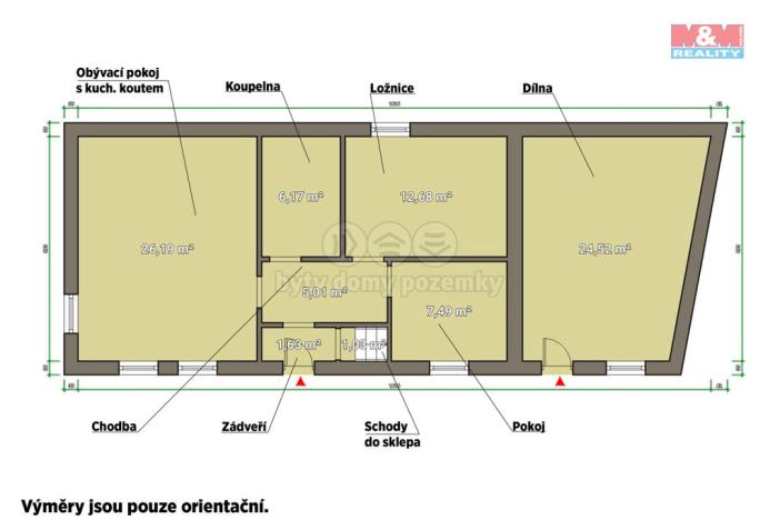 Prodej rodinného domu, Plzeň - Červený Hrádek, Pod Školou, 59 m2