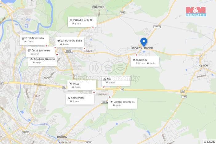 Prodej rodinného domu, Plzeň - Červený Hrádek, Pod Školou, 59 m2