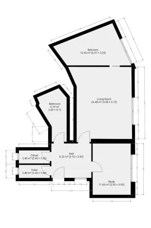 Pronájem bytu 3+kk, Praha - Podolí, Na Zlatnici, 74 m2