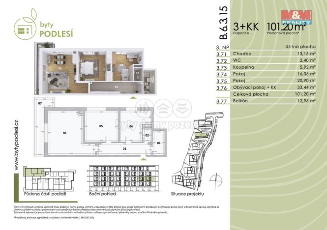 Prodej bytu 3+kk, Jablonec nad Nisou, Jezdecká, 91 m2