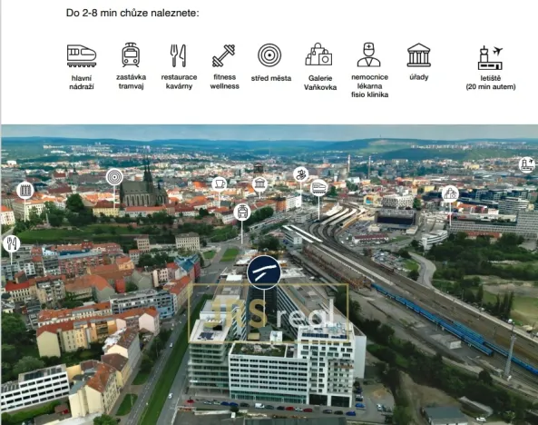 Pronájem kanceláře, Brno, Nové sady, 160 m2