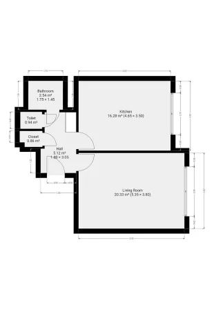 Pronájem bytu 2+kk, Praha - Bubeneč, Zelená, 44 m2