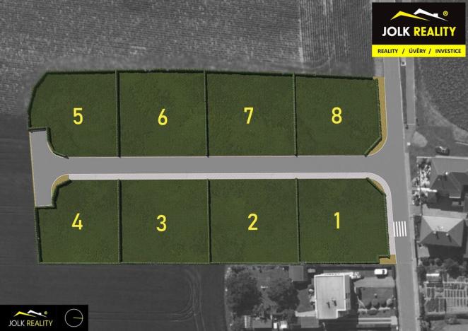 Prodej pozemku pro bydlení, Služovice - Vrbka, 882 m2