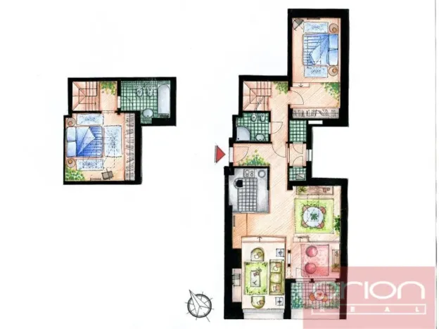 Pronájem bytu 3+kk, Praha - Nové Město, Odborů, 100 m2