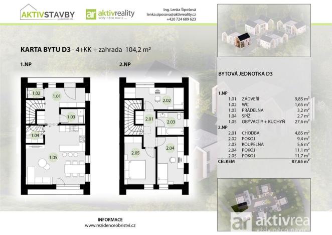 Prodej rodinného domu, Obříství, 87 m2