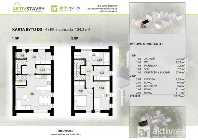 Prodej rodinného domu, Obříství, 87 m2