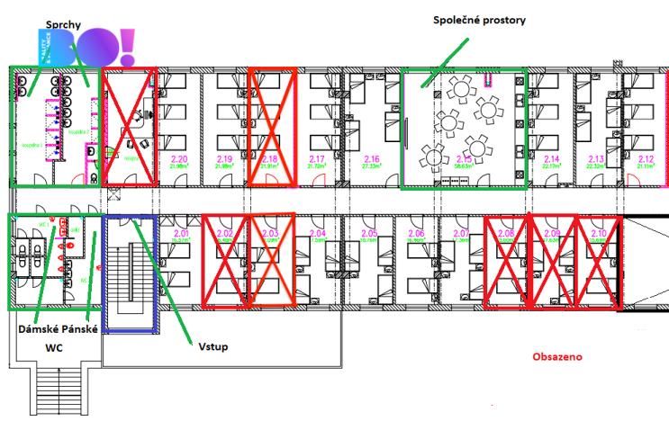 Pronájem kanceláře, Třinec, Lidická, 17 m2