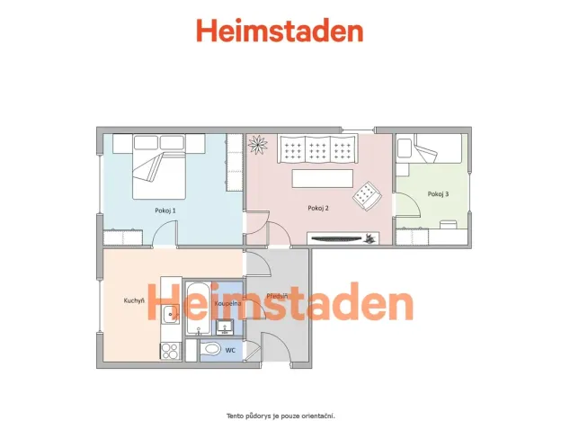 Pronájem bytu 3+1, Horní Suchá, Zelená, 57 m2
