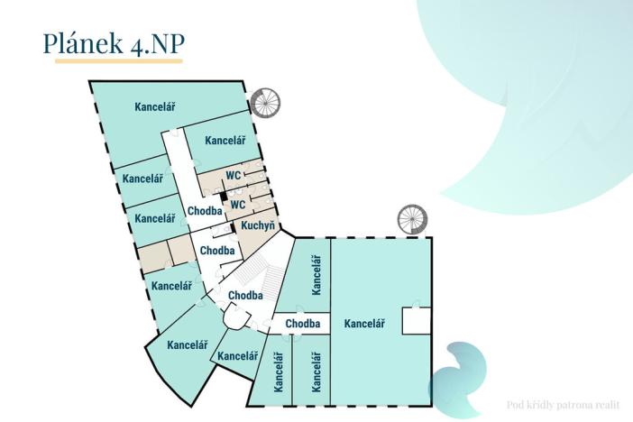Pronájem kanceláře, České Budějovice, Pražská tř., 844 m2