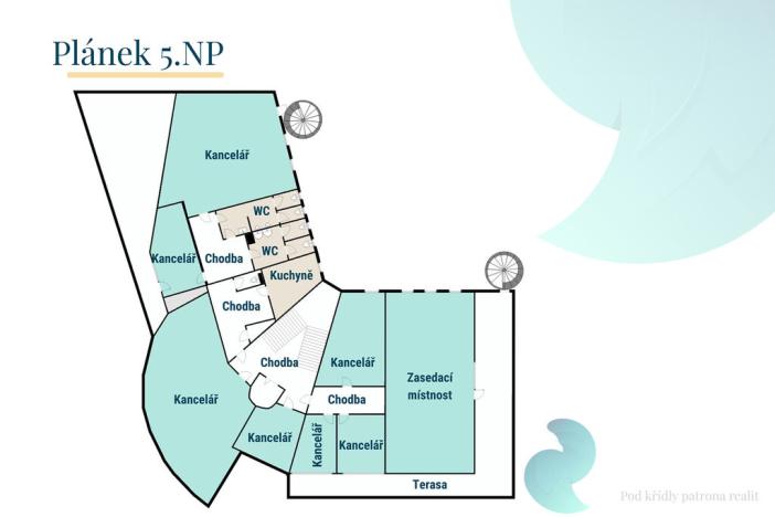 Pronájem kanceláře, České Budějovice, Pražská tř., 844 m2