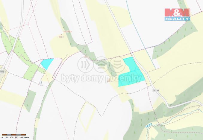 Prodej pole, Machov - Nízká Srbská, 55140 m2