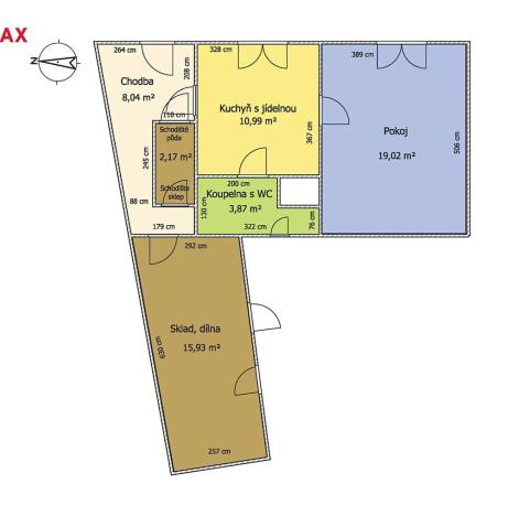 Prodej rodinného domu, Hradec nad Svitavou, 60 m2