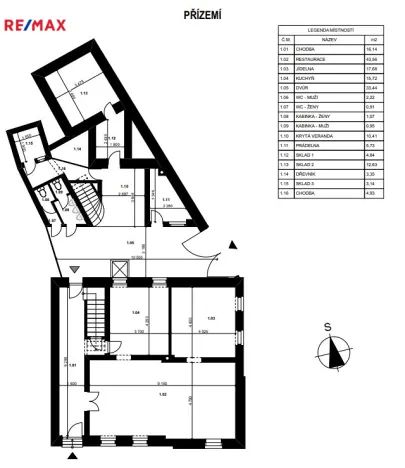 Prodej restaurace, Hořice, Čechova, 340 m2