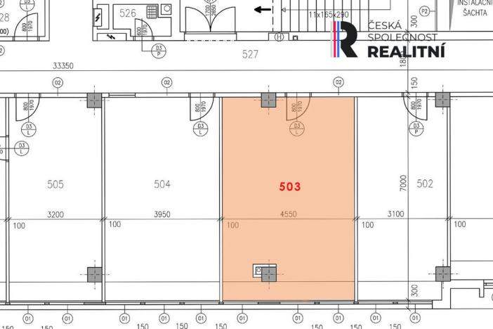 Pronájem kanceláře, Zlín, Kvítková, 25 m2