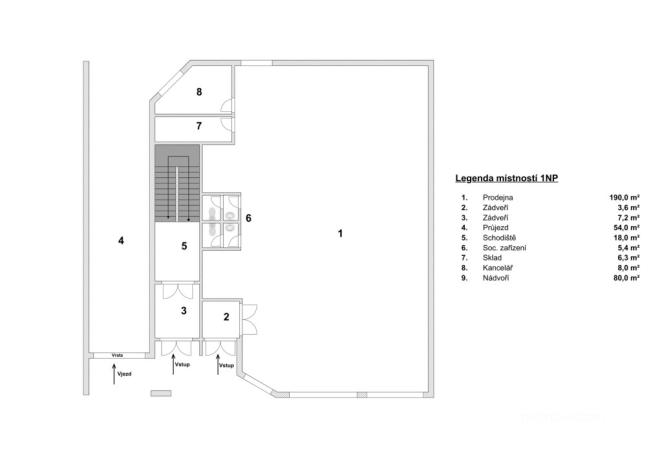 Prodej komerční nemovitosti, Veselí nad Moravou, tř. Masarykova, 1061 m2