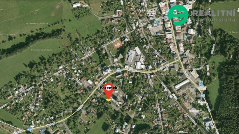 Prodej pozemku pro bydlení, Zlaté Hory, 1158 m2