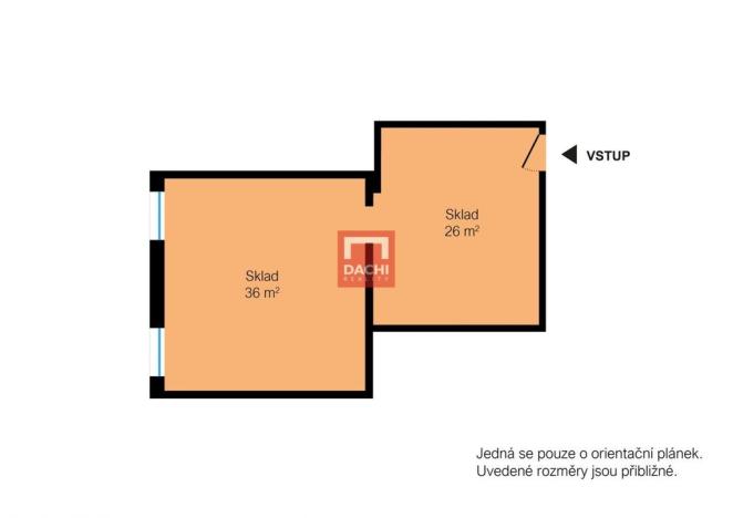 Pronájem skladu, Olomouc, Wellnerova, 62 m2