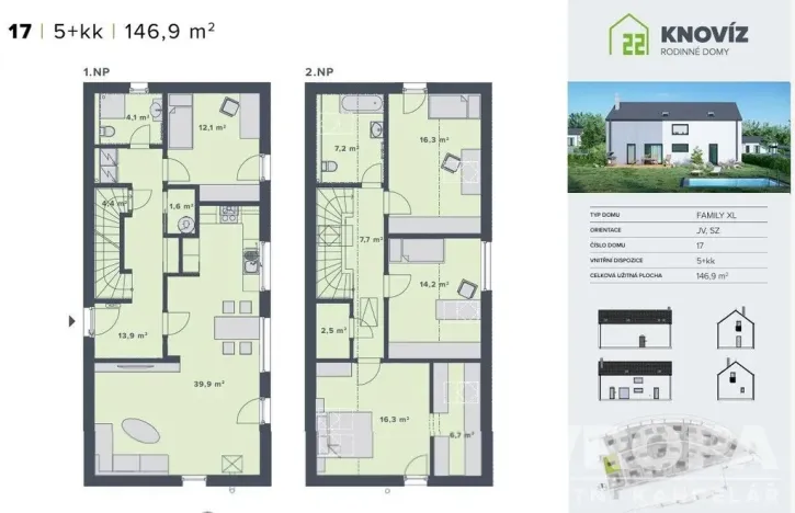 Prodej rodinného domu, Knovíz, Na Hrudném, 147 m2