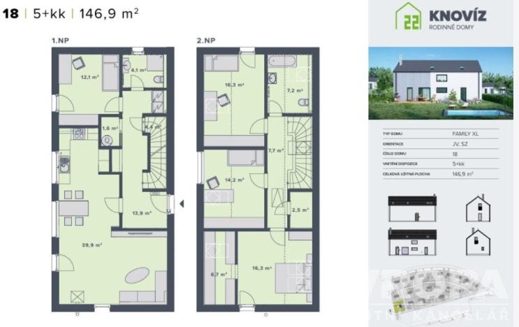 Prodej rodinného domu, Knovíz, Na Hrudném, 147 m2