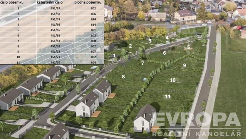 Prodej pozemku pro bydlení, Knovíz, Na Hrudném, 814 m2