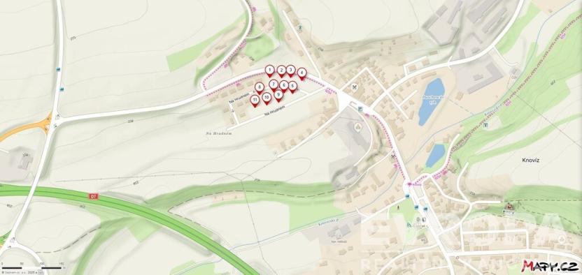 Prodej pozemku pro bydlení, Knovíz, Na Hrudném, 814 m2