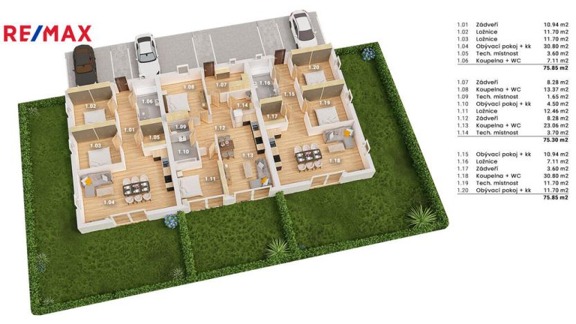 Prodej bytu 3+kk, Mutěnice, 76 m2