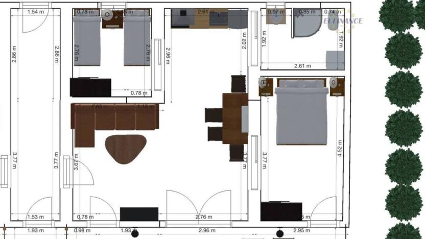 Pronájem bytu 3+kk, Kralupy nad Vltavou, Na Skalách, 60 m2