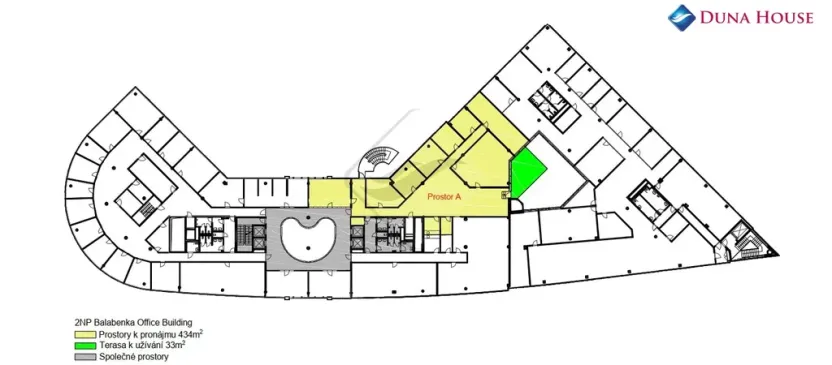 Pronájem kanceláře, Praha - Libeň, Českomoravská, 473 m2