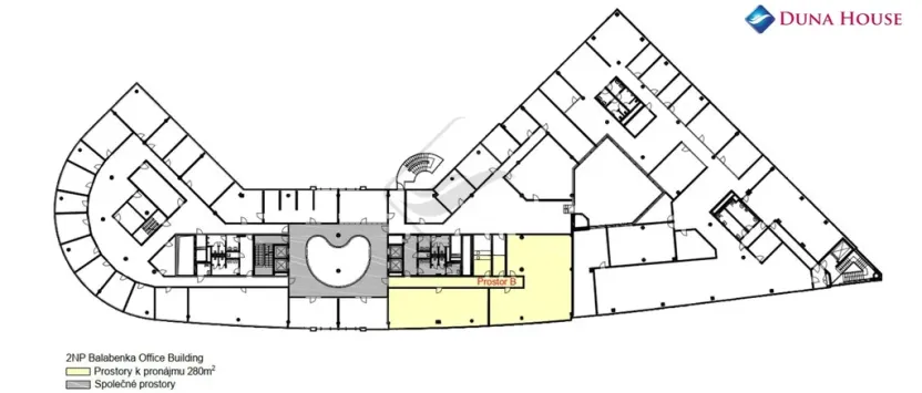 Pronájem kanceláře, Praha - Libeň, Českomoravská, 305 m2