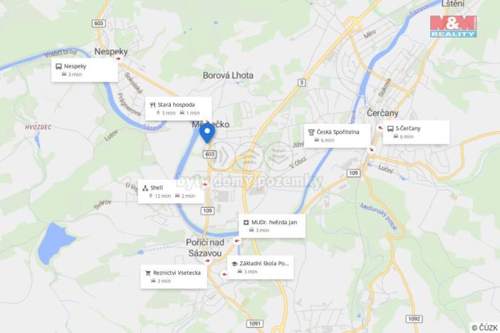 Prodej zahrady, Nespeky, Benešovská, 1002 m2