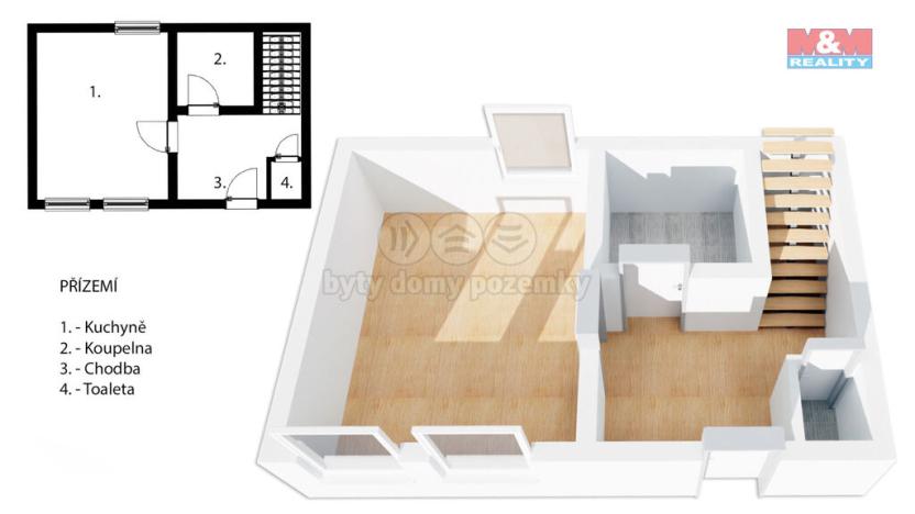 Prodej rodinného domu, Horky nad Jizerou, 54 m2