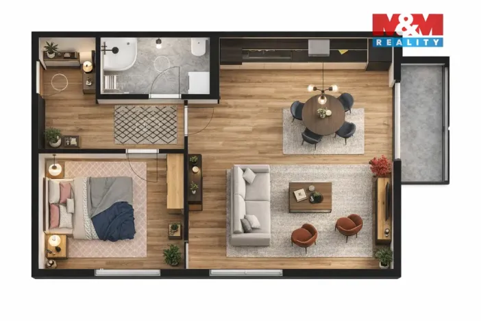 Prodej bytu 2+kk, Žleby, 55 m2