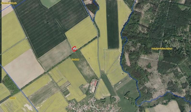 Prodej podílu pole, Vlkaneč, 411 m2
