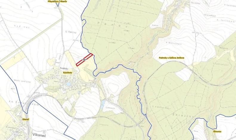 Prodej podílu pole, Vlkaneč, 5117 m2