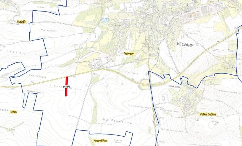 Prodej pole, Velvary, 5270 m2