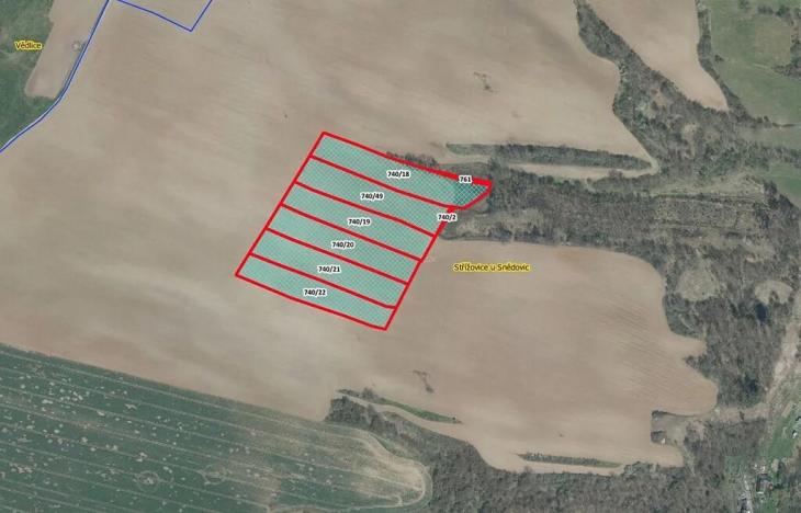 Prodej pole, Snědovice, 6797 m2