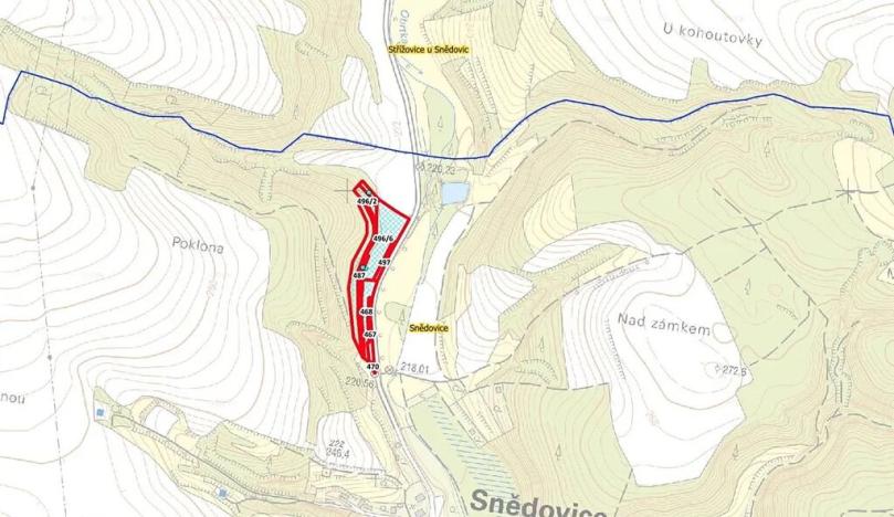 Prodej zahrady, Snědovice, 17989 m2