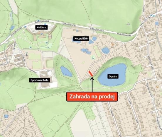 Prodej zahrady, Litvínov - Horní Litvínov, Koldům, 306 m2