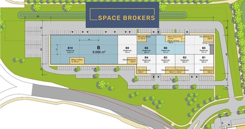 Pronájem skladu, České Budějovice, 480 m2